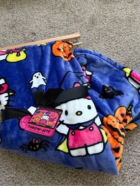 Hello Kitty Halloween Plush Throw